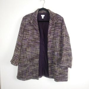 Chicos open front blazer jacket